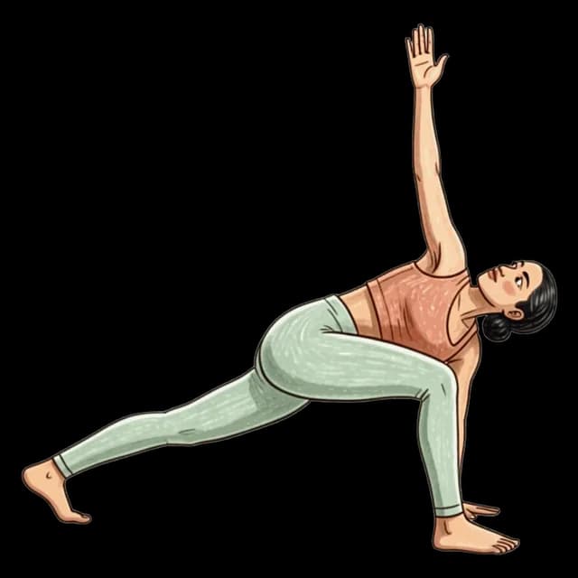 Standing Lunge Twist illustration