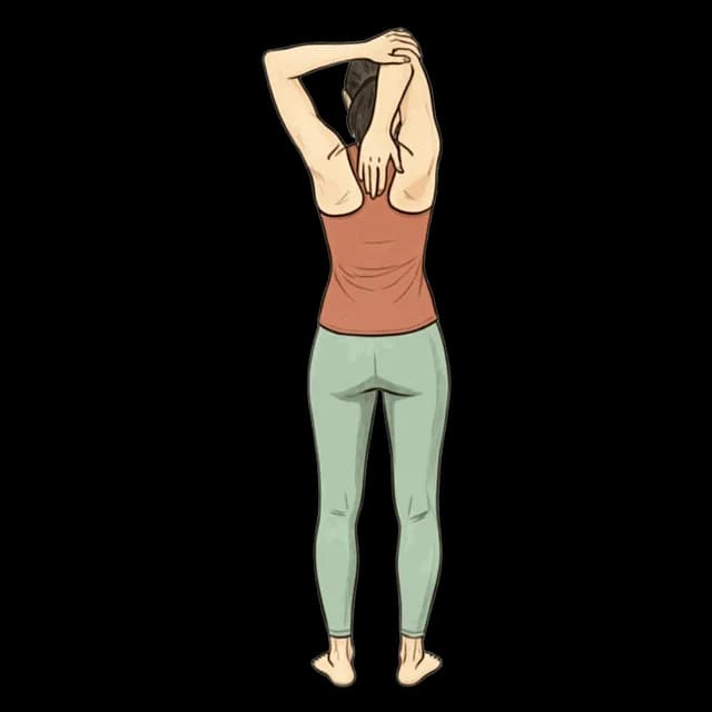 Standing Overhead Tricep illustration
