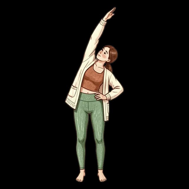 How to do Standing Side Bend: illustration of the pose