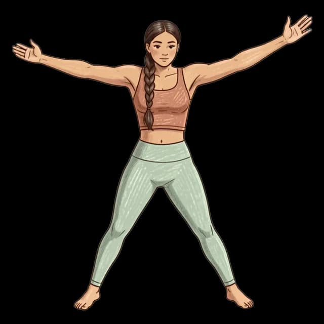How to do Toe Touch Twist: illustration of the pose