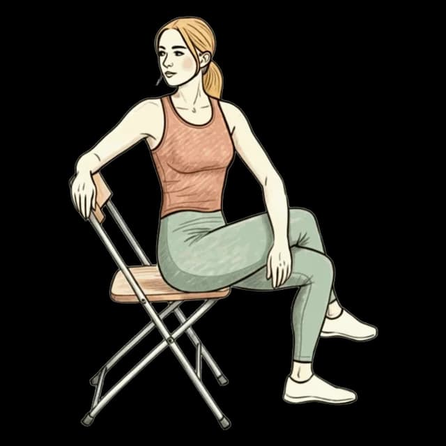 How to do Trunk Rotation: illustration of the pose