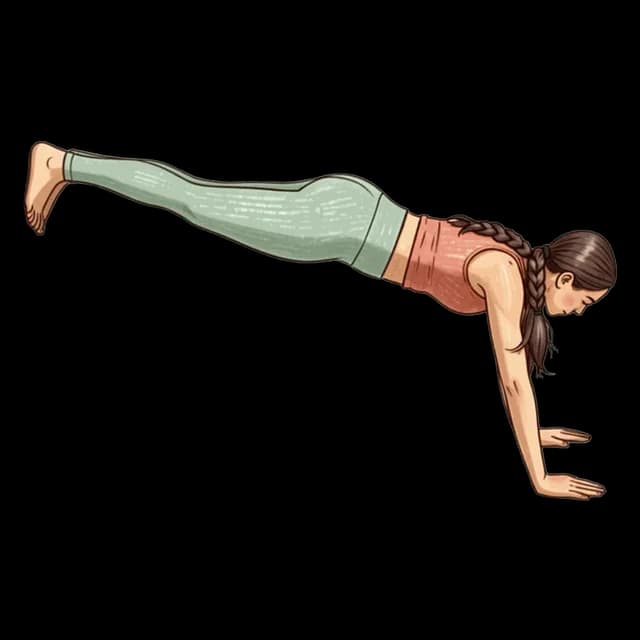 How to do Wall Plank: illustration of the pose