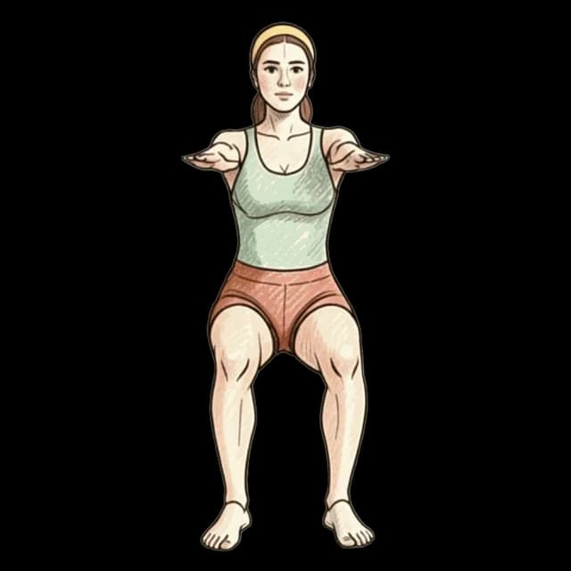 Wall Sit illustration