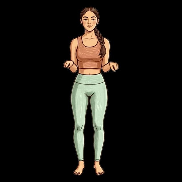 How to do Wrist Circles: illustration of the pose